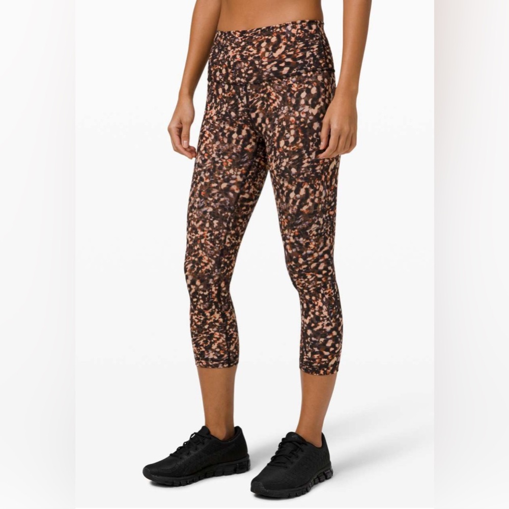 Lululemon Wunder Train High-Rise Crop 21” Motion Flux Multi Women’s Leggings NWT